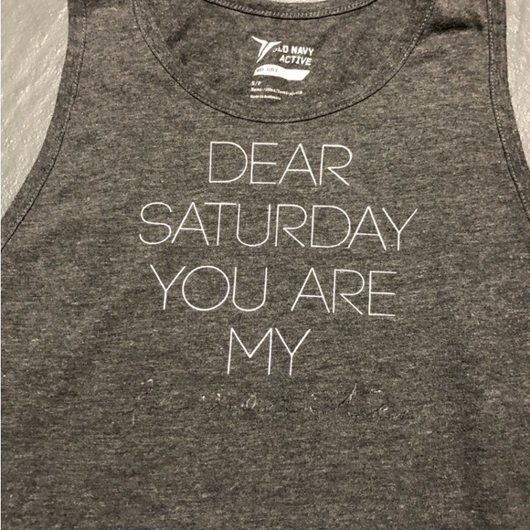 Old Navy Graphic Workout Racerback Tank Top - Picture 2 of 4